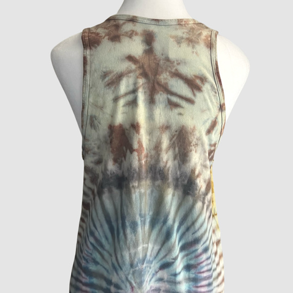 Tomcat Tie Dye Creations Women's Crumple/Circle Design Tank Multi, NWT-Size L - Picture 6 of 6